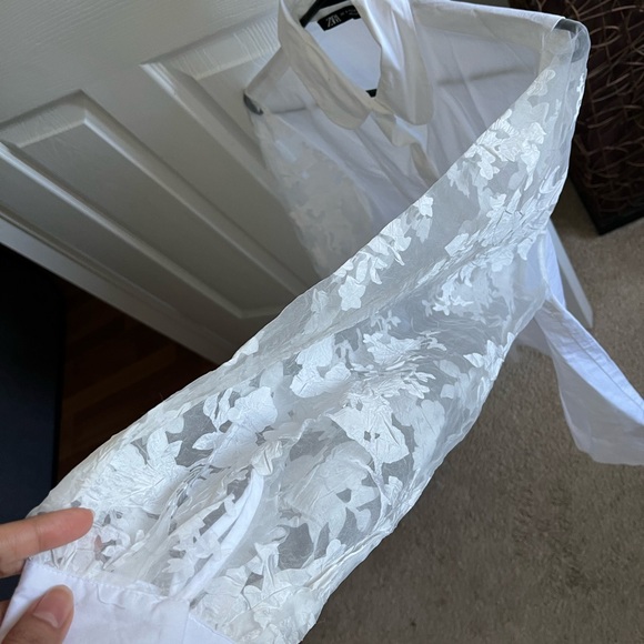 White ZARA office top - Picture 3 of 4